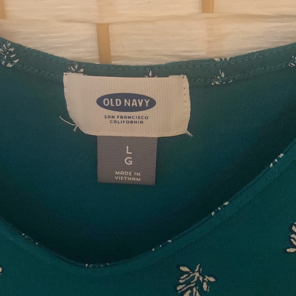 Old Navy Green Tie Back Summer Tank Top Size Large EUC - Picture 4 of 5